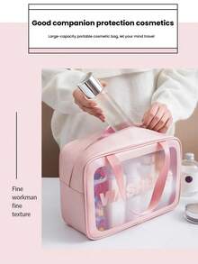 3 件套旅行洗漱包 - PVC 防水化妆包，化妆品收纳整理袋，适用于化妆品、护肤品、珠宝、文具、电子产品和其他日常用品返校 - 彩色 - 查看 7