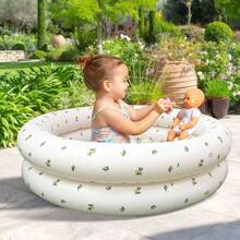 充气韩版熊仔小型儿童泡泡池充气气球池游戏池玩耍池 - 彩色 - 查看 2