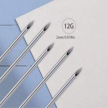 316 不锈钢无菌一次性穿刺针，12G/13G/14G/16G/18G/20G，适用于耳、鼻、肚脐、唇部穿刺、纹身