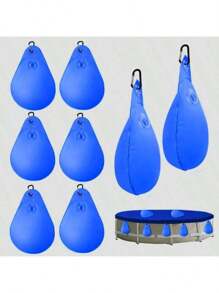 [40 Pollici * 40 Pollici Cuscino Gonfiabile/Borsa Pesante - Accessori Antigelo per Piscina] 1/12 pezzi Borsa Appesa per Copertura Piscina, Borsa Cinghia Copertura Piscina, Cuscino Gonfiabile Antigelo - Attrezzatura Essenziale per Giardini, Piscine Esterne, Piscine per Adulti, Piscine Fuori Terra, Coperture per Grandi Piscine - Accessori per Piscina, Blu