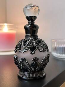 1pc 15ml Essential Oil Perfume Bottle, Reusable High-End Aromatherapy Bottle, Crystal Bottle, Small Capacity Fillable Aromatherapy Bottle, Holiday Travel Essential Oil Dispenser Bottle, Travel Size Aromatherapy Container, With Glass Dropper, Retro Dubai Style Bottle, Women's Gift, Valentine's Day Gift, Travel, Valentine's Day (No Perfume, Only Empty Bottle)