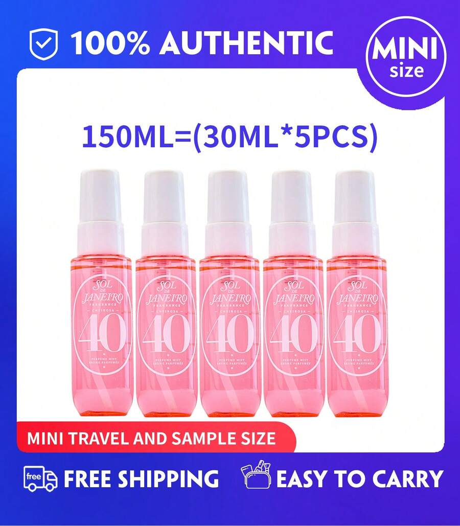 5 PCS Sol De Janeiro Brazilian Crush Cheirosa  Perfume Mist,Cheirosa 40,(30ml/1 Fl.Oz),Mini Travel Size - [Cheirosa'40]30ml*5 miếng - Xem 1