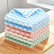 9pc Microfiber Cleaning Cloth, Kitchen Towels For Dish Drying Washing, Absorbent Streak Free Lint Free Rags For Cleaning, Reusable And Washable Towels, Cleaning Rags No Odor, Car Wipe - Mixed Color 9 Pack - View 9