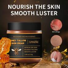 110g Crème visage parfumée au miel, très hydratante, éclaircit le teint, répare la barrière cutanée endommagée, élimine l'aspect terne, convient pour la peau sèche - Jaune citron - Voir 2