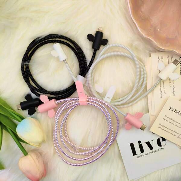 Angel Charging Cable Protector, Prevents Bending & Breakage, Specialized Cable Covers Charger Accessories, Phone Accessories