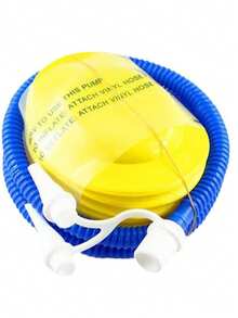 1 件充气浮床，加厚 PVC 材质带手柄，经典黄色/粉色/蓝色简约字母设计充气泳池浮床，适用于户外泳池、沙滩、水上派对、浮垫、浮筏