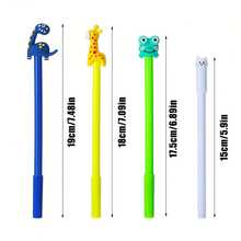 10pcs/Set Random 10pcs Cute Cartoon Animal & Fruit 0.5mm Neutral Pens, Creative Stationery Writing Supplies School Supplies, Back To School - Multicolor - View 2