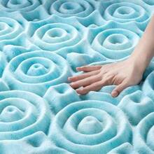 ZINUS Sobrecolchón Individual de Memory Foam Firme y Refrescante Que Ayuda a Conciliar el Sueño Garantía de 5 años - Azul - Ver 5