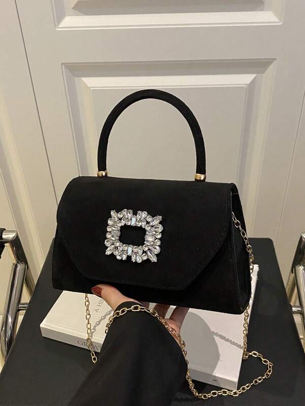 New Fashionable Minimalist Niche Solid Color Chain Shoulder Crossbody Handbag For Women