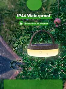 1 Piece Multi-Functional Warm Light/Color Light/Stepless Dimming Ultra-Thin Rechargeable Camping Light Outdoor-Style Plastic Material Circular Light Emitter With Attached String Lights Featuring SOS Mode And Timing Function USB Rechargeable Camping Light Set Suitable For Outdoor Camping And Nighttime Lighting Scenarios