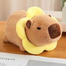 20cm/7.87'' Hamburger Shaped Capybara Plush Toy - Soft Bee Flower Lion Cute Stuffed Animal Kids Toy - Unique Gift For Birthday, Thanksgiving And Christmas/Halloween Celebrations, Home Decor, Holiday Gift, Capybara Soft Kids Toy, Large Capybara/Halloween Plush Toy - Multicolor - View 13