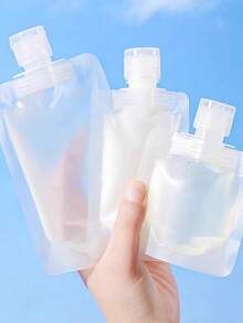 10pcs Travel Refillable Bags For Shampoo, Conditioner, Lotion, Portable Toiletry Containers, Transparent - Clear - View 6