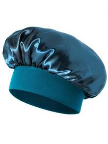 Satin-Lined Sleep Cap, Mulberry Silk Sleep Cap, Luxurious Satin Silk Sleep Cap - Adjustable Drawstring, Comfortable Fit, Satin-Lined Hair Protection, Suitable For Natural Curly Hair, Applicable For Makeup, Cooking, Sleeping, Salon Towels, Hotel Spa, Home Goods, Towels, Skincare - Multicolor - View 23