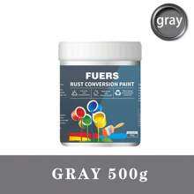 Metal Anti-Rust Paint & Rust Conversion Paint Combo Set, Suitable For Indoor & Outdoor Metal And Rust-Affected Surfaces, Waterproof, UV-Resistant, Quick-Drying, For Covering & Repairing Rust On Metals, Multiple Colors, Safe & , Odorless, Available In 180g/300g/500g Sizes