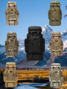 Uma mochila grande unissex para montanhismo ao ar livre, viagens de verão, bolsa esportiva, bolsa de armazenamento profissional para viajantes e praticantes de trilhas.