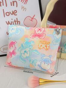 Disney 1Pc Land  Makeup Pouch, Makeup Pouch Skincare Bag Toiletry Bag Packing Cubes,Travel Essentials Cruise Essentials Dorm Essentials Girl Cosmetic Bag Fordable & Light Weight, With Secure Zipper Closure, Suitable For Travel And Giftsvacation Summer Holiday Back To School School Stuff Bag For School Travel Bag For Women Makeup Bag For Travel - Multicolor - View 10