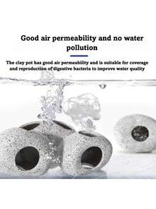 1pc Shrimp House Goldfish Shelter Cave Climbing Platform Simulated Stone Aquarium Breeding Decor Ornament - Multicolor - View 6