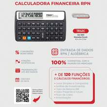 TR12C Platinum Truly RPN Financial Calculator +120 Functions - 黑色 - 查看 2