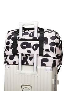 牛皮、豹纹、斑马纹、行李袋、旅行袋、行李袋、大容量、干湿分离、商务、旅行、医院用、尼龙袋、学校用、学校配件、学校用品 - 黑色 - 查看 8