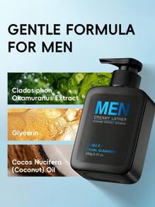 LAIKOU 1 Pc Clean Pores LAIKOU Men Facial Cleanser,180g Minimize Pores Moisturizing Cleanser Oil Control Face Wash For All Skin Types Gift For Father, Father's Day