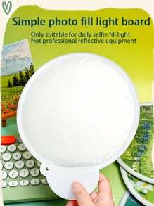 1pc,Oil Painting Floral Mini Foldable Fan - Elegant Portable Compact Lightweight Handheld Fan With Reflective Surface, Fabric Material & Botanical Art For Summer, Home Decor, Gift