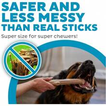 Juguete masticable para perros grande y duradero de madera natural hecho en EE. UU. por Super Dogwood, L