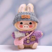 1pc Blind Box 17cm Clothing Set Include Sweater, Hat, Backpack For DIY, 15cm Sitting Party Doll Clothes - Multicolor - View 5