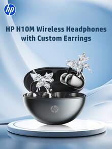 HP Wireless Earbuds With Premium Sound Quality 5.4 Auto Pairing Earbuds, Up To 30 Hours Playtime, Lightweight IPX4 Waterproof Wireless Headphones With Microphone For Android, Gaming Headset And Speaker, Microphone, Holiday Gift Mother's Day Gift,Suitable For Students And Office Workers - Hoa tai H10M+ - Xem 13