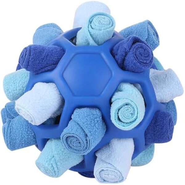 1pc Sniffing Ball Toy For Dogs Ball Interactive Toys, Foraging Sniffing Mat, Puppy Treat Dispenser, Slow Feeder, Dog Educational Toys For Small, Medium, Large Pets (Blue)
