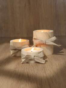 1/3pcs Wooden Tea Light Candle Holders, Wooden Offering Tea Light Holders, Suitable For Wedding Birthday Centerpieces, Suitable For Tabletop Flower Pots, Suitable For Rustic Centerpieces Home Decor (Candles Not Included) Gifts Graduation
