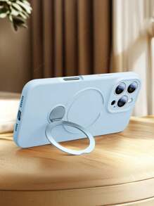 CTEGLODRIX New Luxury Design Magnetic Shockproof Stand Phone Case Compatible With Iphone 13 14 15 16 17 Pro Max With 360° Rotating Stand Camera Lens Protection + Wireless Charging Soft Cover