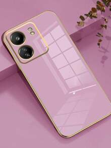 Capinha De Celular Borda dourada para Motoorola Varios Modelos