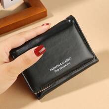 1pc Women Short Wallet, Large Capacity, Fashion Multi-Card Slot And Coin Pocket, Tri-Fold Coin Purse, ID & Credit Card Holder, Functional Cardholder, Women's Clutch Purse, Suitable For Daily Use, School Opening Gift, Back To School Gift, Graduation Gift, Birthday Gift, Women Gift