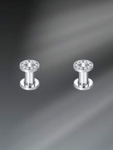 CIZME 4-16mm 2pcs Ear Gauges Stainless Steel Ear Tunnels Plugs Stretchers Expande Ear Piercing Jewelry For Women Men - Auricle - View 25