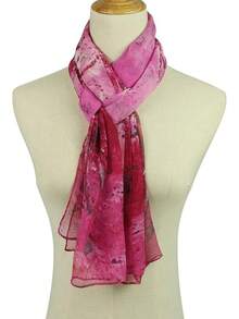 2025PANTONIGHT Long Chiffon Sheer Scarf For Womens - 745 Pink - View 3