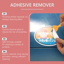 Sticker Remover - Household Glass, Window, Car Paint Surface Adhesive Sticker Cleaner