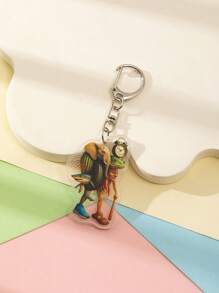 1 Pc Acrylic Strange Italian Silly Animal Shan Hai Jing TungTungTungTung Sahur/Tralalero Tralala/Lirili Larlla/Bombardiro Ctocodilo/Boneca Ambalam//Brr Brr Patapim Character Style Theme Keychain Pendant Backpack Ornament/Bag Accessories/School Bag Accessories/Purse Pendant/Friend's Gifts