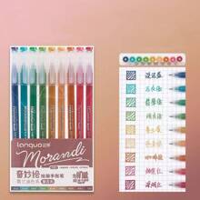 Set de 3 bolígrafos para planificador de estudiante, 9 colores de bolígrafos de alta capacidad para planificador, bolígrafos para dibujar, resaltadores, rotuladores finos, útiles escolares, regalos para estudiantes, regalos de cumpleaños