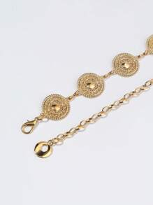 1pc Women's Metallic Chain Waist Belt, Suitable For Party, Beach, Spring/Summer Holiday, Music Festival Occasions Summer, School Fall, Autumn, Halloween