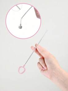 Cepillo de silicona para biberones de bebé, cepillo para chupetes, herramienta de limpieza para pajitas, cepillo para cuellos de biberones