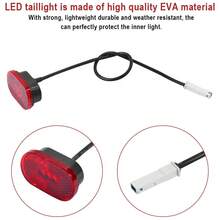 替换后部带夜间警示灯、刹车灯、尾灯，兼容小米 M365/Pro 电动滑板车，插入式设计，无需电源 - 彩色 - 查看 7