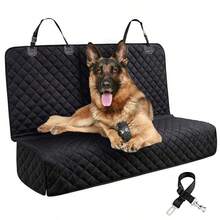 Pet Dog Car Seat Cover Protector Mat Rear Back Seat Hammock Waterproof - 黑色 - 查看 2