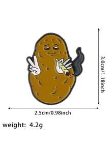 1PC Cute Potato Badge Cartoon Pin Suitable As A Gift For Friends - BR279 - View 2