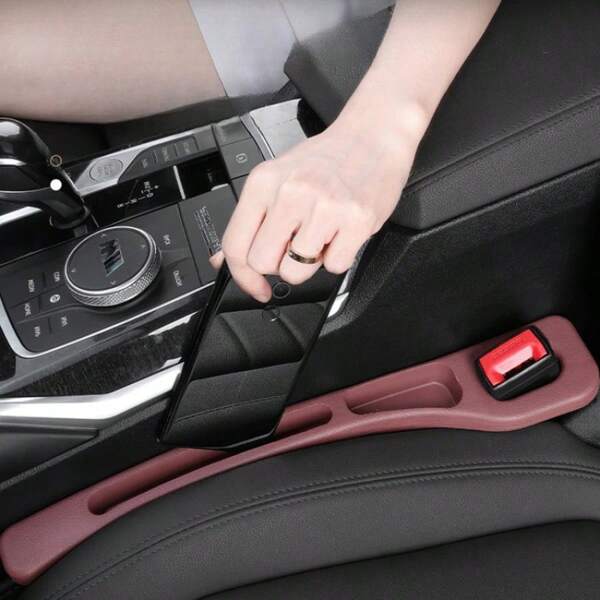 2 Packs Car Seat Gap Filler - Seam-Filling Storage Organizer For Vehicle Interior - All-Season Multi-Purpose Design, Prevents Debris From Falling - Suitable For Various Models