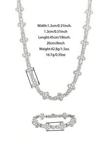 Collar de cadena de hip hop con colgante de cruz con estrella de strass de 13mm y pulsera a juego, unisex - Collar con punta de cruz - Ver 7