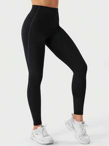 YEOREO Hoida Women's High Waisted Butt Lifting Active Leggings With Contour - Soft, Breathable Yoga Pants - màu đen - Xem 3