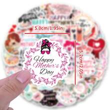 60 件母亲节贴纸乙烯基美学贴纸剪贴簿、日记、保险杠、滑板、水瓶、卡通、安全帽、汽车贴纸和贴花 - 彩色 - 查看 2