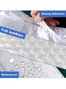 50 Pcs Bubble Mailers Bubble Usable Bubble Envelopes Small Packaging Mailing Envelope Shipping Bag Bulk Pack Self Seal Package Packing Business Supplies School Supplies, Back To School