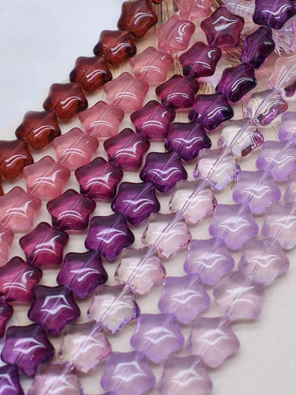 10pcs/Bag 15mm Purple Pink Yellow Beads High Quality Start Beads For Phone Chians Made DIY Jewelry Accessories Beads