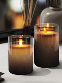 Candele LED tremolanti per decorazione della casa, luci senza fiamma a batteria per feste, cene ed eventi, illuminazione d'ambiente (batterie non incluse)